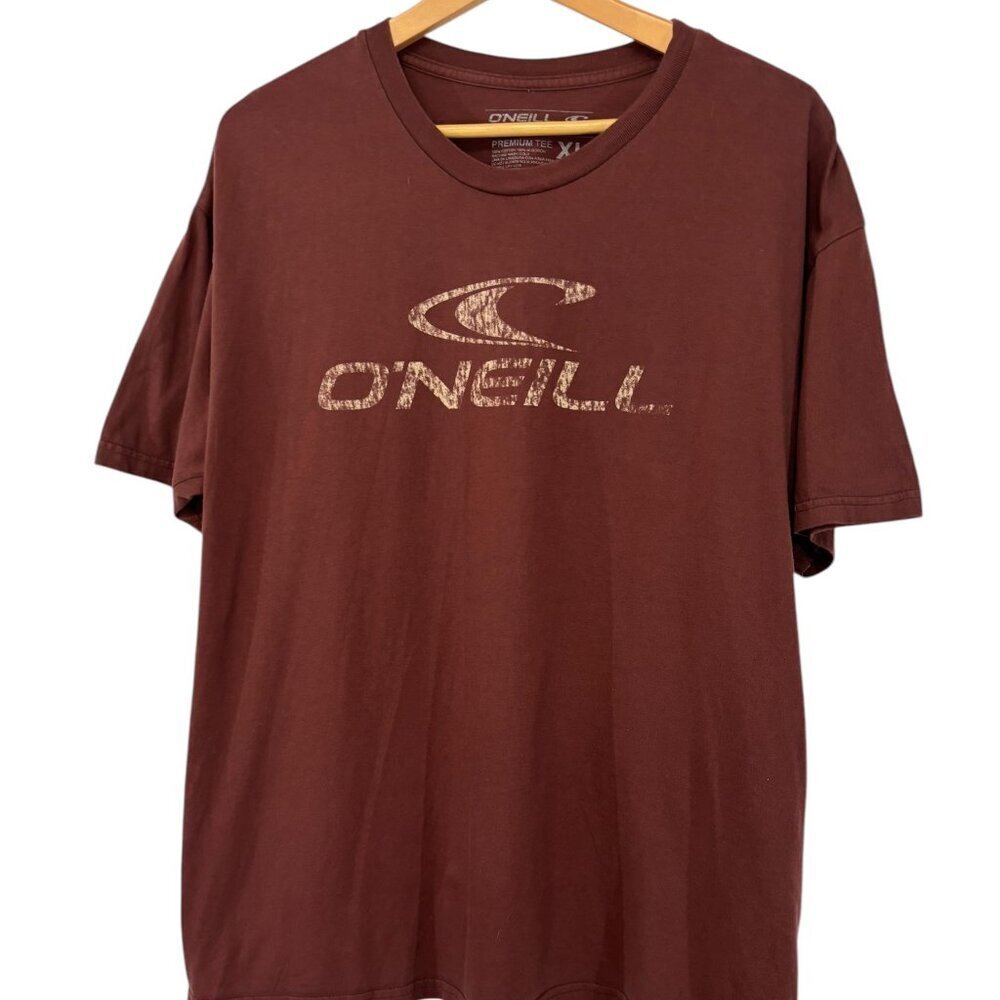 O'Neill Graphic Premium Tee Size XL Brown 100% Cotton
